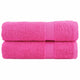 Asciugamani Vidaxx solund 2 pz 600 g m² 50x100 cm rosa
