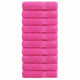 Asciugamani vidaxl solund 10 st 600 g m² 50x100 cm rosa