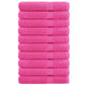 Vidaxl saunadoeken solund 10 st 600 g m² 80x200 cm roze
