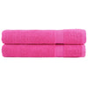 Toallas Vidaxl Solund 2 PCS 600 g m² 100x200 cm rosa