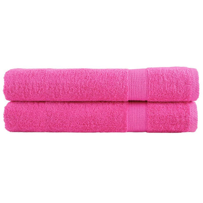 Toallas Vidaxl Solund 2 PCS 600 g m² 100x200 cm rosa