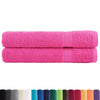 Toallas Vidaxl Solund 2 PCS 600 g m² 100x200 cm rosa