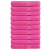 Asciugamani vidaxl solund 10 st 600 g m² 100x200 cm rosa