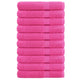 Asciugamani vidaxl solund 10 st 600 g m² 100x200 cm rosa