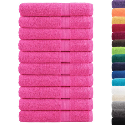 Vidaxl Toalls Solund 10 st 600 g m² 100x200 cm rosa