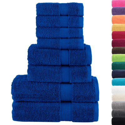 Vidaxl Solund de 8 piezas de toallas 600 g m² azul