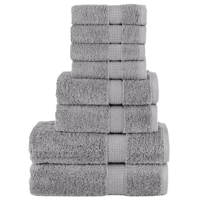 Vidaxl Solund de toalla de 8 piezas de 600 g m² gris