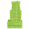 Set asciugamani VidaXL 12 pezzi solund 600 g m² verde