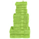 VidaXL juego de toallas 12 piezas solund 600 g m² verde