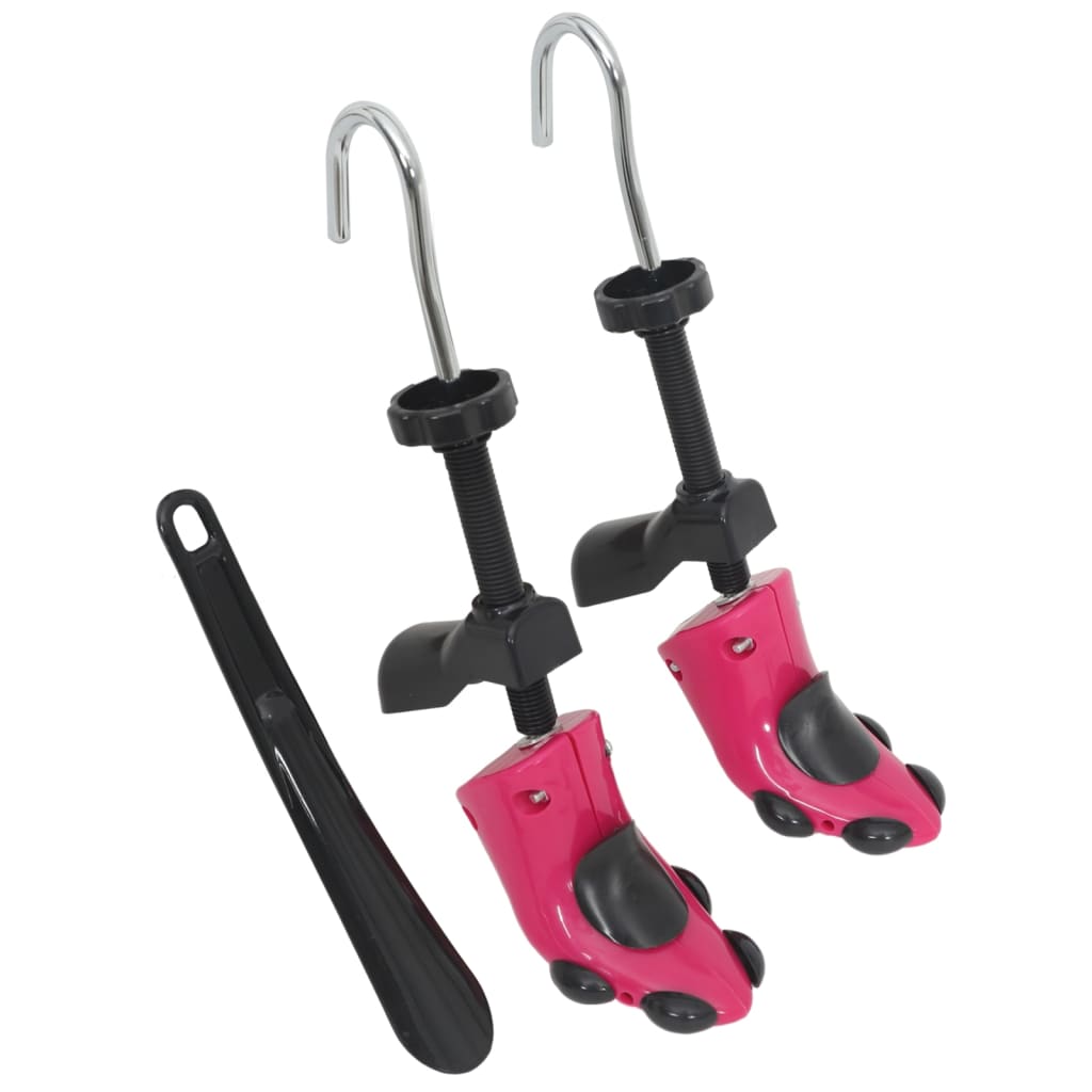 Vidaxl Shoe Spanners con scarpa eu 34-40 di plastica rosa