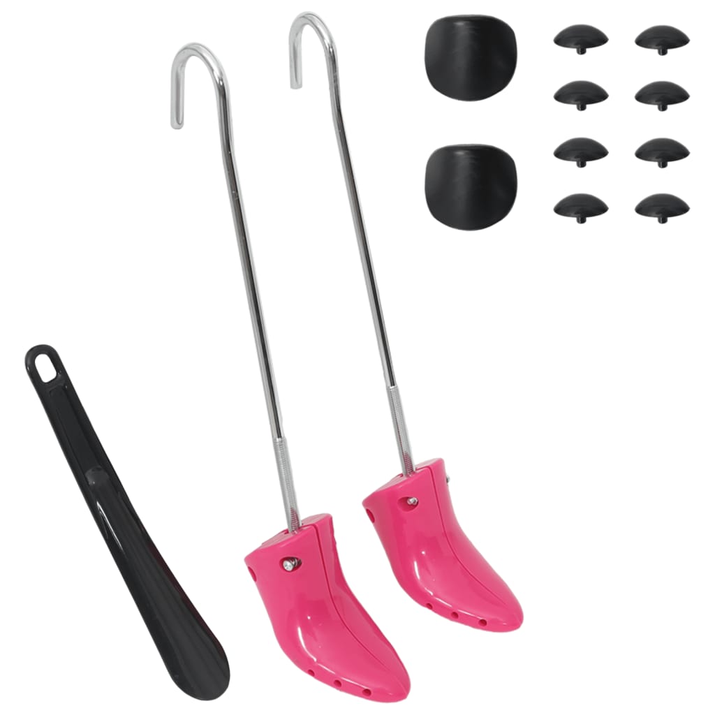 Vidaxl Shoe Spanners con Shoehorn EU 34-40 PLÁSCO PINK