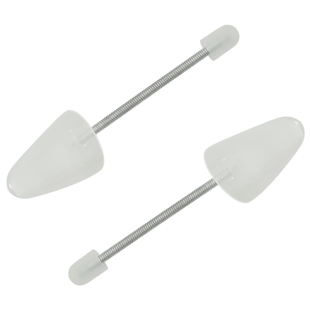 Vidaxl Shoe Spanners 5 paia di bianco europeo 38-44 in plastica