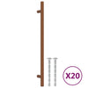 VidaXL tiradores 20 piezas 224 mm acero inoxidable color bronce