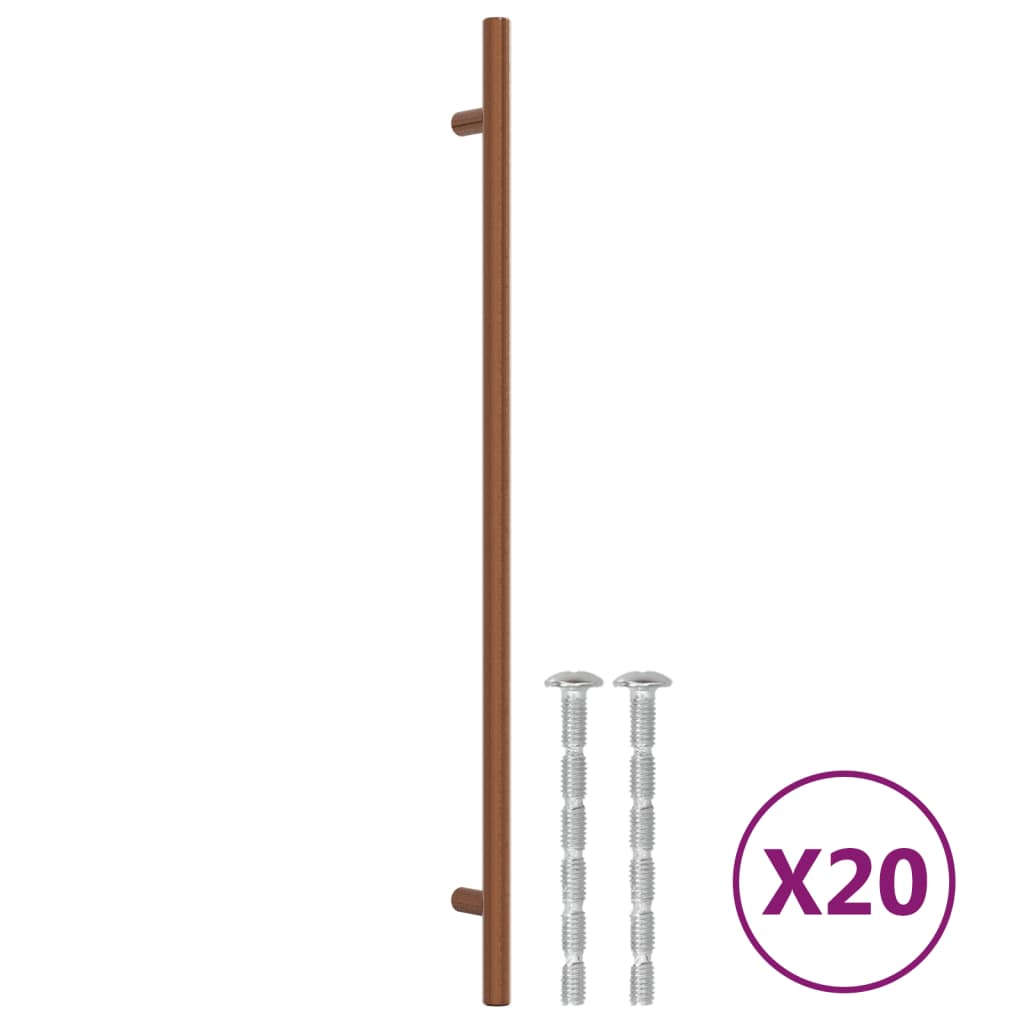 VidaXL tiradores 20 piezas 320 mm acero inoxidable color bronce
