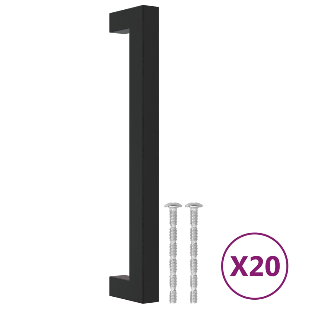 Maniglie Vidaxx 20 pz 160 mm acciaio inossidabile nero
