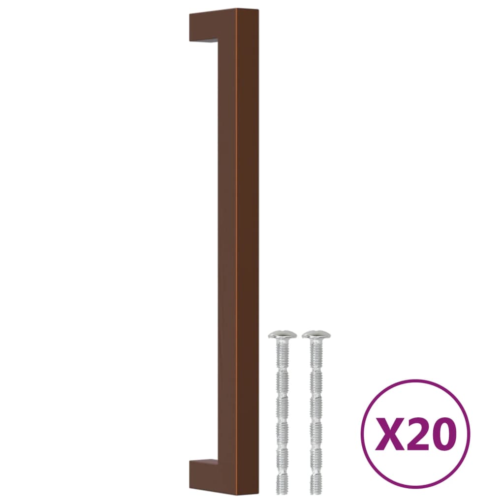 Vidaxl handvatten 20 st 192 mm roestvrij staal bronskleurig
