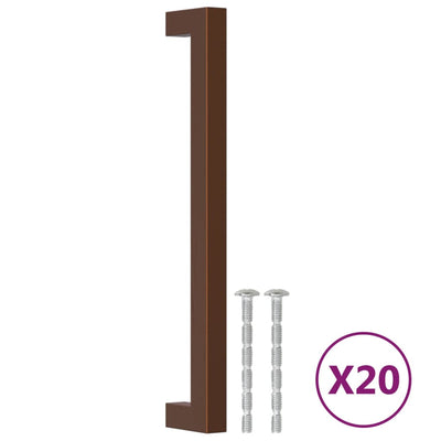 Vidaxl handvatten 20 st 192 mm roestvrij staal bronskleurig