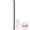 VidaXL tiradores 20 piezas 480 mm acero inoxidable color bronce