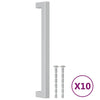 Vidaxx tiradores 10 piezas 192 mm acero inoxidable color plata