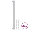 Vidaxl handvatten 10 st 320 mm roestvrij staal zilverkleurig