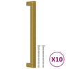Vidaxl handvatten 10 st 192 mm roestvrij staal goudkleurig