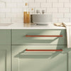 Maniglie VidaXL 10 pz. 320 mm in acciaio inox color bronzo