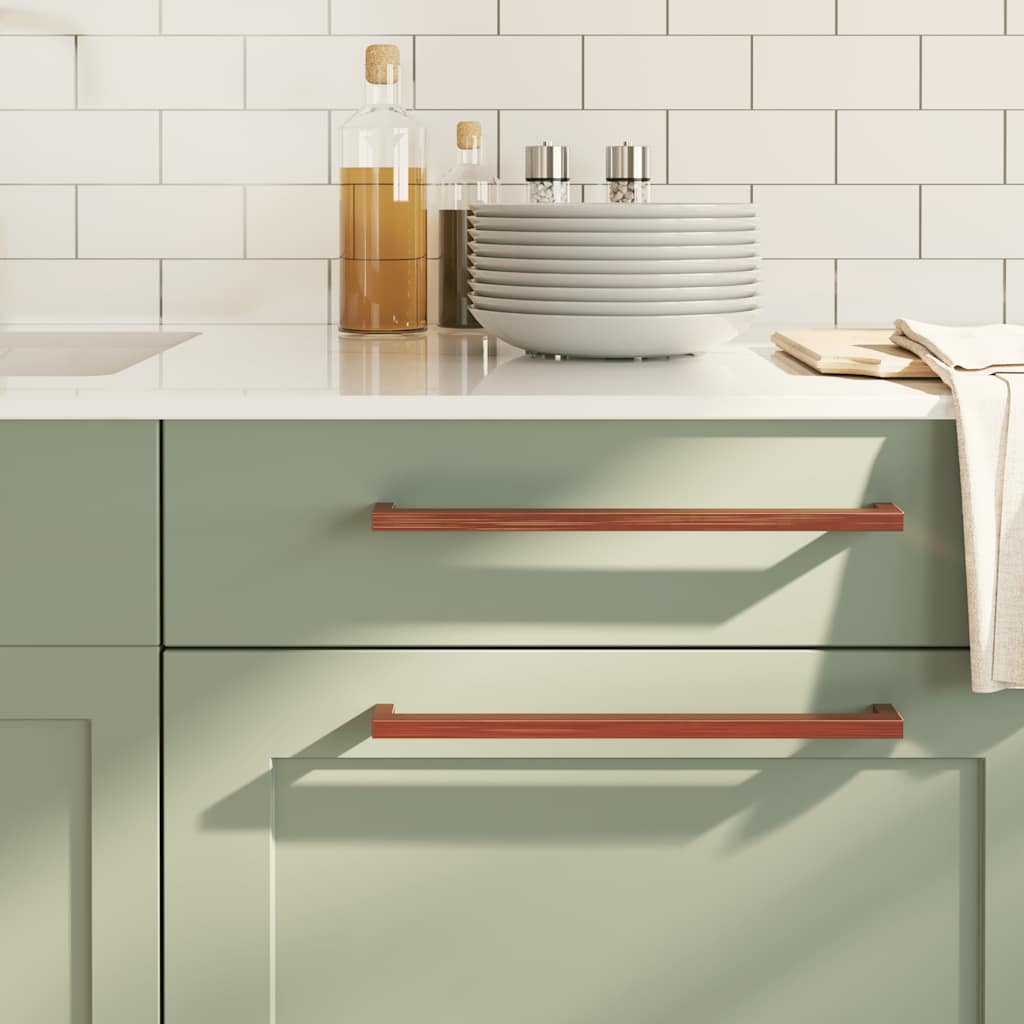 Maniglie VidaXL 10 pz. 320 mm in acciaio inox color bronzo