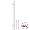 Vidaxl handvatten 20 st 192 mm roestvrij staal zilverkleurig