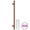 Maniglie VidaXL 20 pz. 224 mm in acciaio inox color bronzo