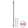 VidaXL tiradores 20 piezas 480 mm acero inoxidable color bronce