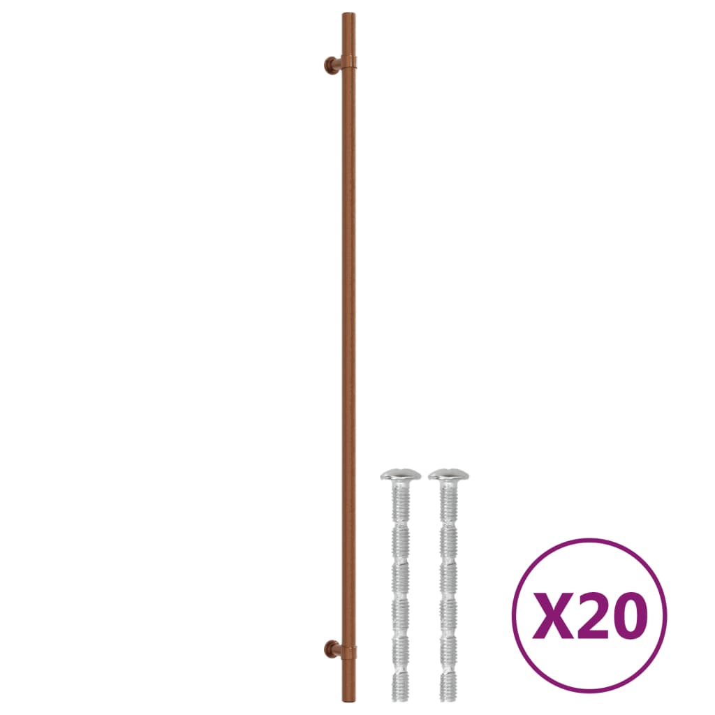 VidaXL tiradores 20 piezas 480 mm acero inoxidable color bronce