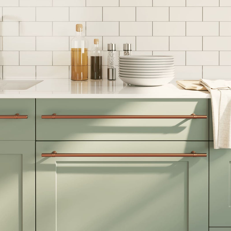 Maniglie VidaXL 20 pz. 480 mm in acciaio inox color bronzo