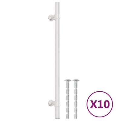Vidaxx tiradores 10 piezas 192 mm acero inoxidable color plata