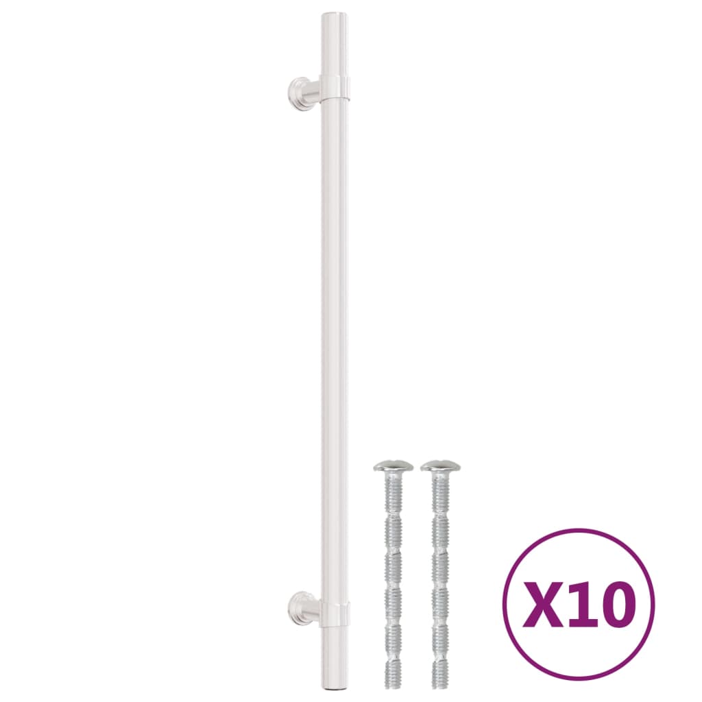 Vidaxl handvatten 10 st 224 mm roestvrij staal zilverkleurig