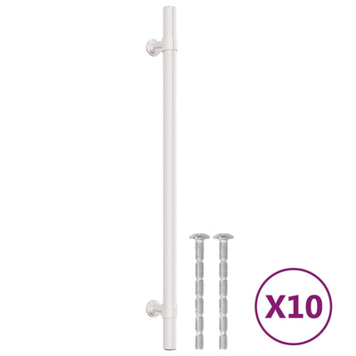 Vidaxx tiradores 10 piezas 224 mm acero inoxidable color plata