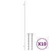 Vidaxl handvatten 10 st 480 mm roestvrij staal zilverkleurig
