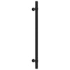 VidaXL tiradores 10 piezas 224 mm acero inoxidable negro