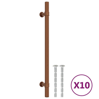 Vidaxx tiradores 10 piezas 192 mm acero inoxidable color bronce