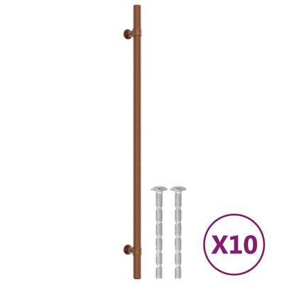 VidaXL tiradores 10 piezas 320 mm acero inoxidable color bronce