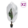 Copripiante Vidaxxl con cerniera 2 pz 70 g m² 1x1,55 m