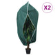 Copripiante Vidaxxl con cerniera 2 pz 70 g m² 1,55x1,55 m