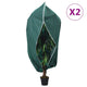Copripiante Vidaxxl con cerniera 2 pz 70 g m² 1,2x1,8 m