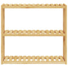 VIDAXL Raccolto da bagno Montaggio a parete a 3 strati 60x15x54 cm Bamboo