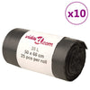 Vidaxl bolsas de basura 250 pcs 35 L Negro