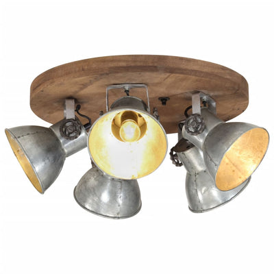 Vidaxl Lampada a soffitto 25 W E27 50x50x25 cm colorato d'argento vintage