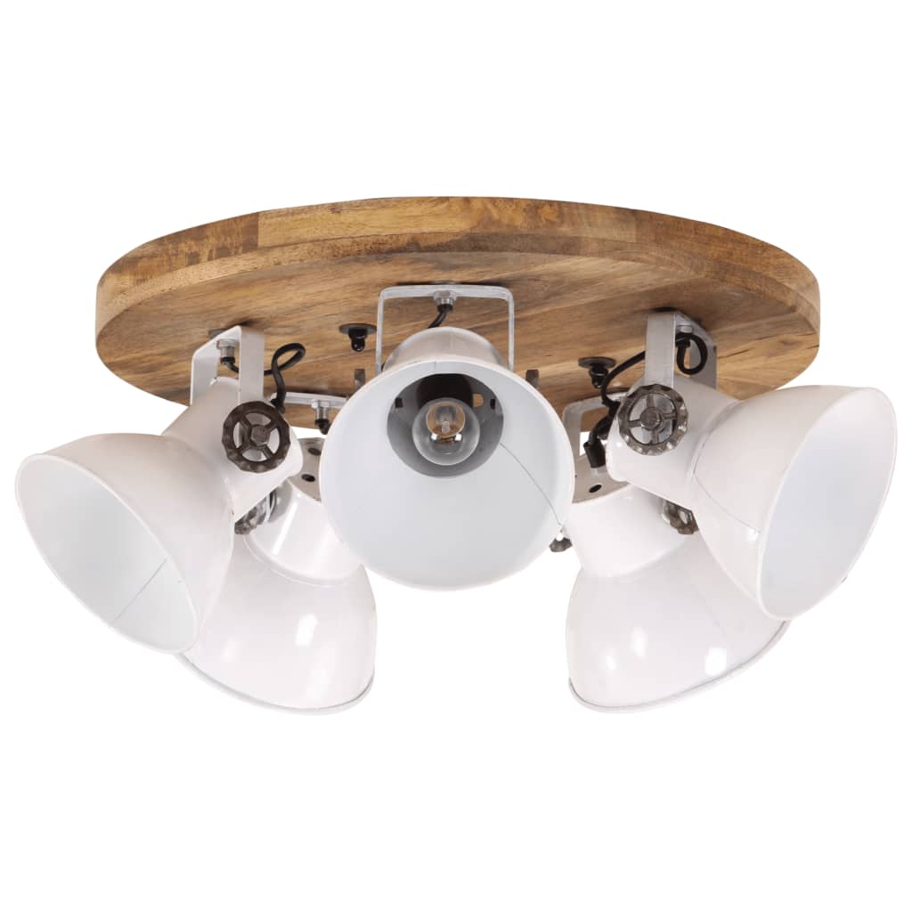 Vidaxl Lampada a soffitto 25 W E27 50x50x25 cm bianco