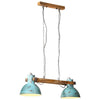 Lámpara colgante de Vidaxl 25 W E27 85x28x109 CM Azules malhumorado