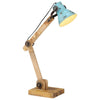 Vidaxl bureaulamp 25 w e27 23x18x96 cm verweerd blauw