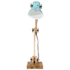 Lampada da scrivania Vidaxl 25 W E27 23x18x96 cm blu stagionato