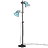 Vidaxl Lampada da pavimento 25 W E27 25x25x90 140 cm bludenamio blu